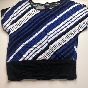 Short sleeve striped top